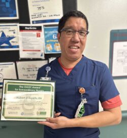 Hackensack Meridian Mountainside Medical Center Honors Hubert Espirity, RN, with Prestigious DAISY Award